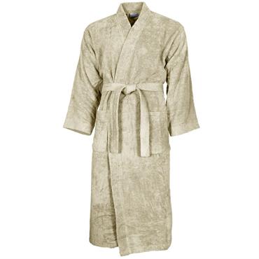 Peignoir col kimono en coton  Ficelle XL