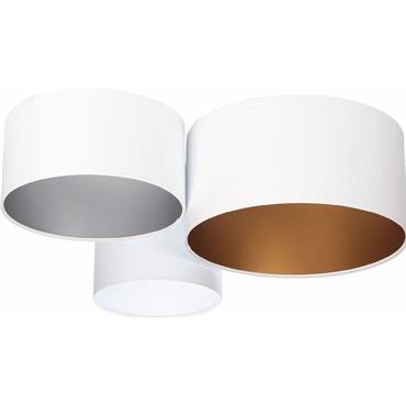 Plafonnier Tissu Blanc