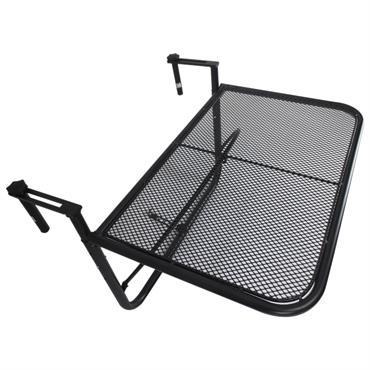 Table suspendue pour balcon métal noir