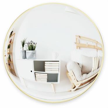 Miroir mural en acrylique et laiton Convexa - Umbra