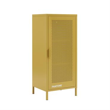 Caisson de bureau métal jaune moutarde h105cm