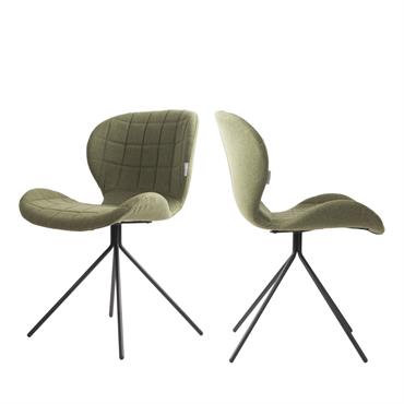 Lot de 2 chaises design - Vert