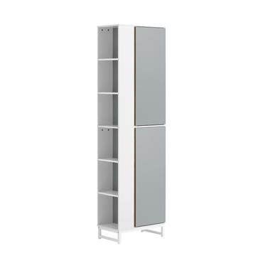 L'armoire haute spacieuse de la salle de bain offre un grand espace suffisant pour vos produits de soin et autres ustensiles de salle de bain. Idéal pour être placé à ...