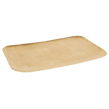 Plateau décoratif en cuivre doré L36