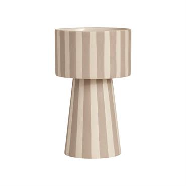 Pot de fleurs gris en grès Ø15xH24cm