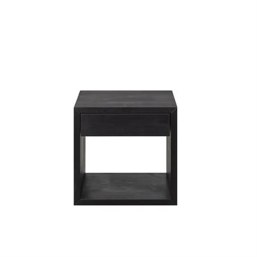 Table de chevet avec tiroir en bouleau noir
