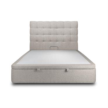 Le lit Coffre Prestige avec sa tete de lit capitonnée est élégant et pratique.Il vous permettra d'optimiser l'espace dans votre chambre. Il est robuste et durable grâce à sa structure ...
