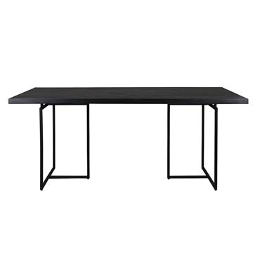 Table design en bois noir