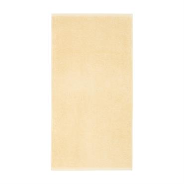 Serviette de bain en  coton jaune 50 x 100 cm