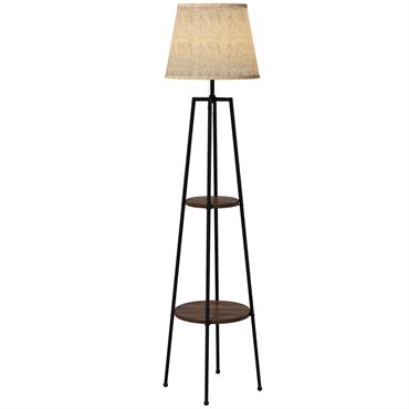 Lampadaire design 2 étagères H
