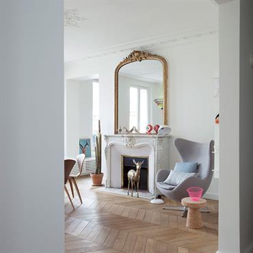 Réhabilitation complète d'un appartement Haussmannien situé dans le centre de Paris.  Domozoom