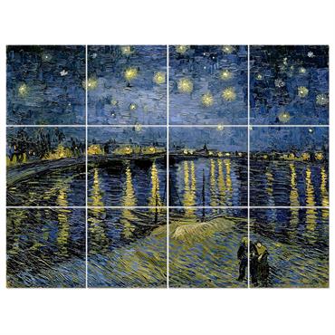 Tableau multi-panneaux - Décoration murale grand format. Composition avec des panneaux de cm. 50x50 chacun.    Impression numérique de haute qualité sur papier satiné de 200 g/m² collé ...