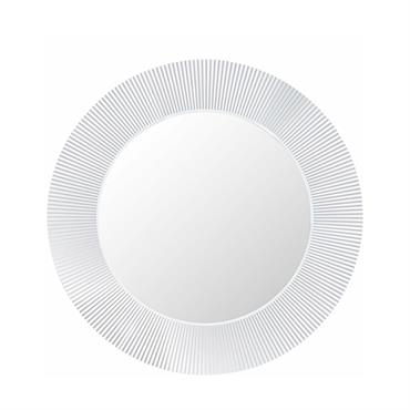 Miroir rond avec éclairage en métal blanc 78 cm Saints - Kartell