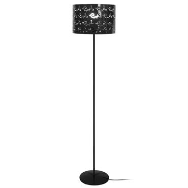 Lampadaire métal noir