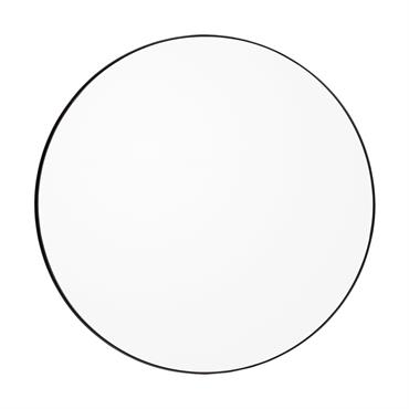 Miroir rond en mdf noir 110cm Circum - AYTM