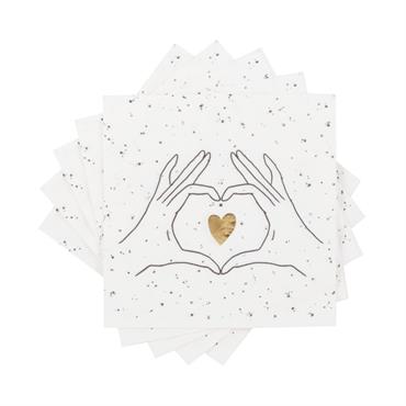 Serviettes en papier blanc