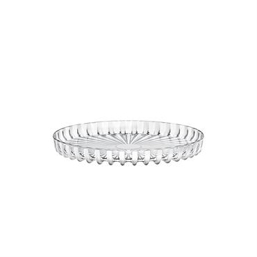 Plateau rond en acrylique blanc 31 cm