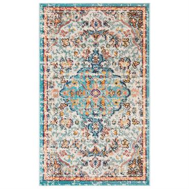 Tapis Gris/Bleu clair 90 X 150