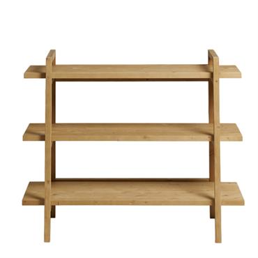 Etagère d’entrée en bois d’épicéa couleur marron clair