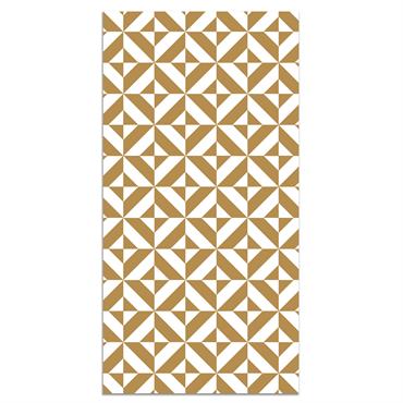Tapis vinyle forme géométrique moutarde 60x110cm