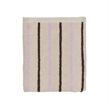 Serviette de bain rose en coton organique H140x70cm