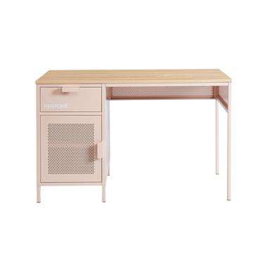 Bureau métal rose blush 120cm