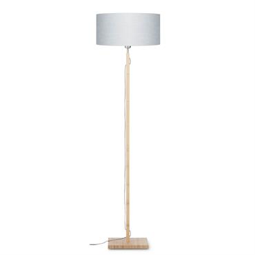 Lampadaire textile gris Ø47cm