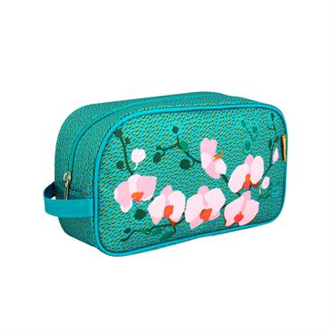 Trousse de toilette  bleu turquoise polyester 26 x 15 x 10 cm