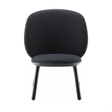 Fauteuil en tissu noir Naïve - EMKO