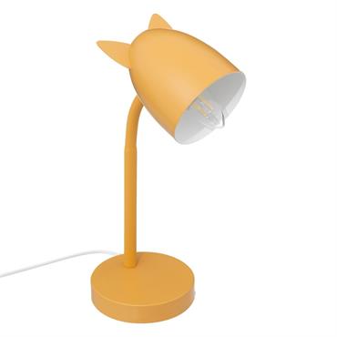 Lampe de table métal jaune 18x12