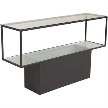 Aspect : Coloris = Noir transparent  • Matériau principal = Verre • Dimensions : Hauteur (en cm) = 74 • Longueur (en cm) = 130 • Profondeur (en cm) ...