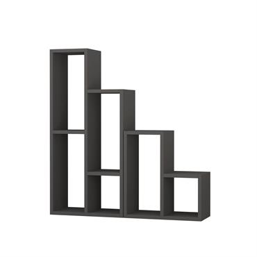 Bibliothèque 89 cm gris anthracite
