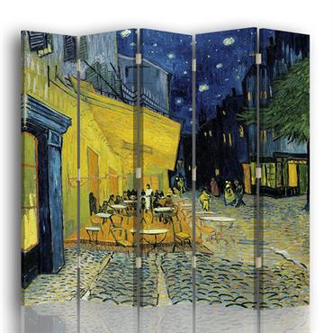 Paravent terrasse du Café le soir - Van Gogh cm 180x170 