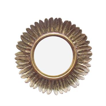 Miroir soleil D33 cm or