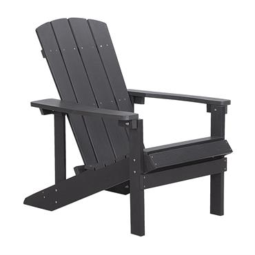 Chaise de jardin gris foncé