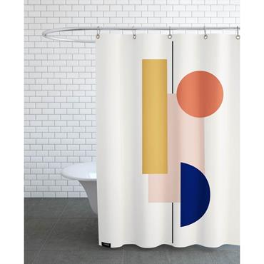 Rideau de douche en polyester en multicolore 150x200