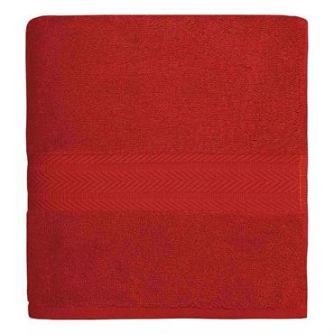 Serviette de toilette 550 g/m²  rubis 50x100 cm
