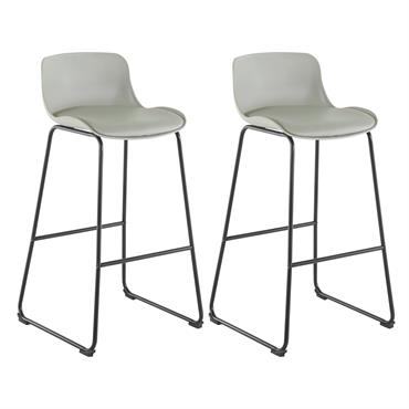 En tant que tabouret de bar cool avec repose-pieds, cette chaise offre un accent élégant sur quatre murs. Il se compose d'un cadre métallique robuste dans lequel la coque du ...