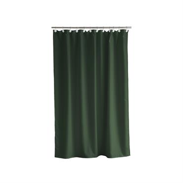 Rideau de douche en polyester vert sapin