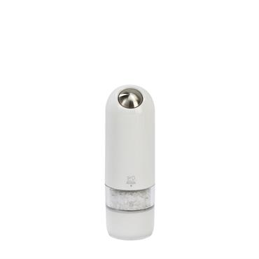 Moulin à sel électrique en ABS blanc quartz H17cm