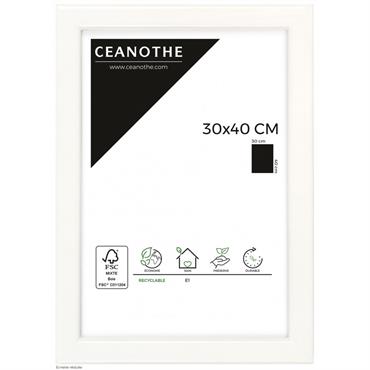 Cadre photo blanc 30x40 cm résine recyclée