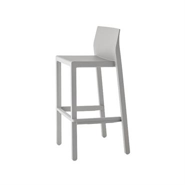 Tabouret design en plastique gris clair