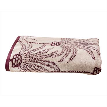 Serviette de toilette en coton 480 g/m² violet aubergine 50x100