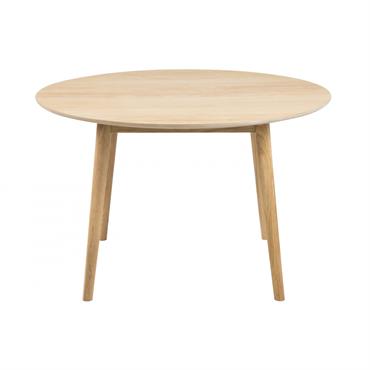 La table ronde NOGANA est fabriquée en chêne massif et placage chêne. Une table scandinaveCette table de salle à manger reprend tous les codes du design nordique : le bois ...
