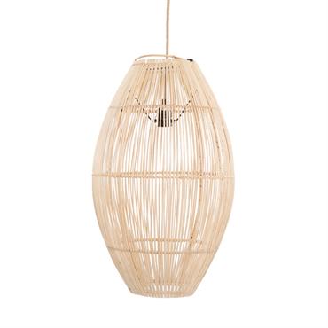 Cette jolie lampe en forme de cylindre peut être utilisée comme suspension ou comme lampadaire. Elle est disponible en trois tailles, ce qui permet de les regrouper facilement.Cet abat-jour n'est ...