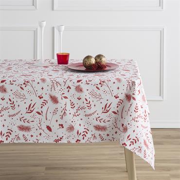 Nappe multicolore imprimée anti-taches coton 140x200 cm