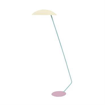 Lampadaire liseuse métal  beige 85  cm