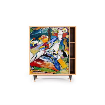 Buffet  multicolore 2 tiroirs et 2 portes L 94 cm