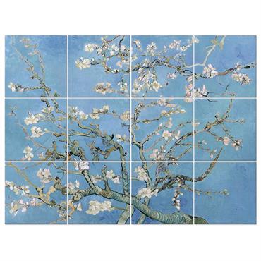 Tableau multi-panneaux - Décoration murale grand format. Composition avec des panneaux de cm. 50x50 chacun.    Impression numérique de haute qualité sur papier satiné de 200 g/m² collé ...