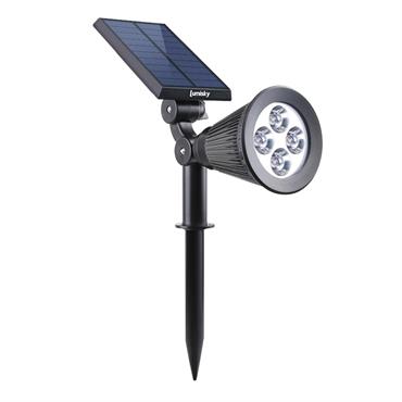 Spot solaire projecteur 2 en 1 Plastique Noir 100LM